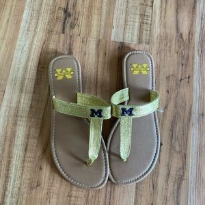 U of M sandals